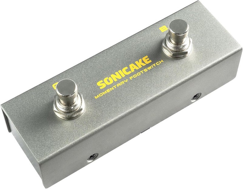 SONICAKE Dual Footswitch Pedal for Guitar Effect Pedal Dual Momentary Foot Switch Guitar Pedal with TRS Cable - Image 1